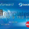 Barclaycard Master Card Template