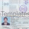 Indian Passport Template