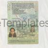Fake Italy Passport Template PSD