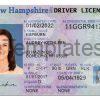 New Hampshire Driver License Template PSD