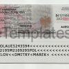 Poland ID Card Template