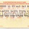 Resident Alien Card Template PSD Back
