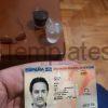 Spanish ID Card Template PSD