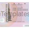 UK Drivers License Template