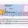 UK Permanent Resident Card Template