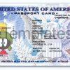 Fake US Passport Card Template PSD